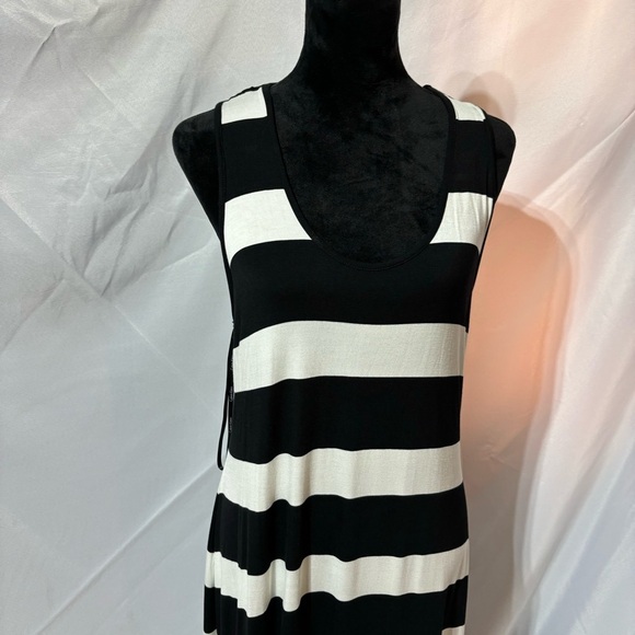 Calvin Klein Black & White Cover Up Maxi Dress Size L/XL - Picture 2 of 16